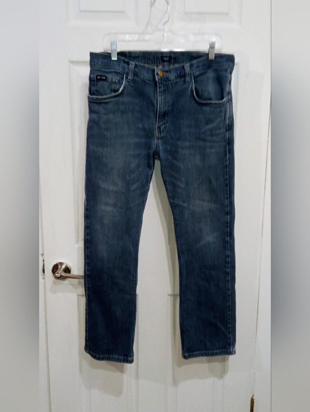 Men's Straight Leg Jeans in Dark Blue
